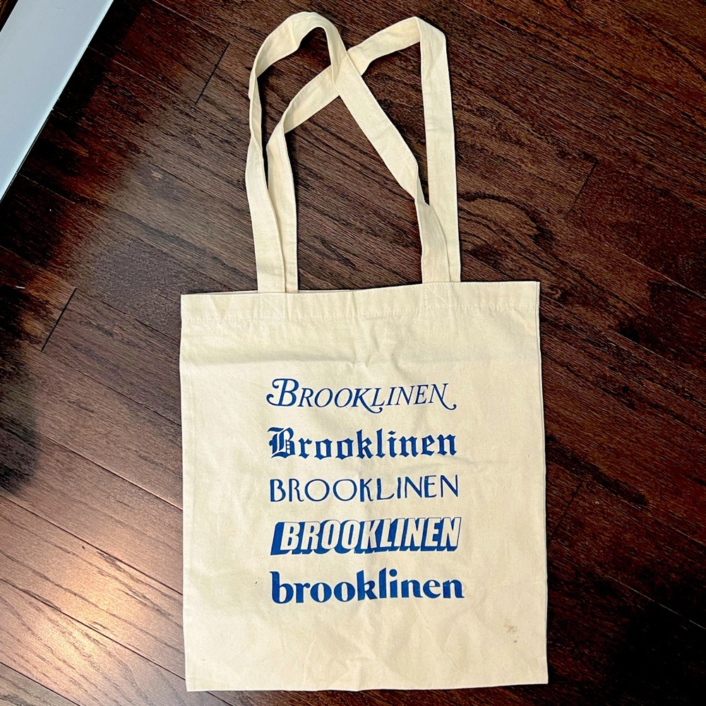 Brooklinen Logo Canvas Tote Bag